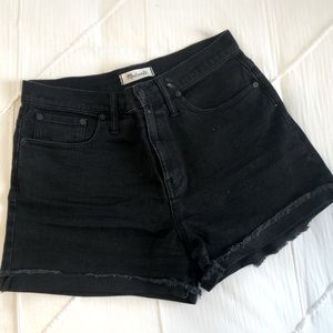 Madewell Cuffed High-Rise Denim Shorts